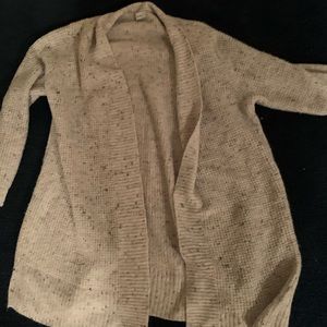grey cardigan